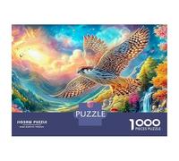 Falcon volait au-Dessus de la vallée colorée Puzzle De 1000 Pièces L'aigle majestueux Jeu De Défi pour Hommes, Femmes Et Personnes Âgées 38x26cm/1000pcs