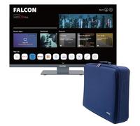 Falcon WebOS Smart TV de camping 24" - Lecteur DVD intégré 12 V/24 V/240 V, Bluetooth 5.0, streaming, Freeview, Freesat 3 x HDMI, 2 x USB