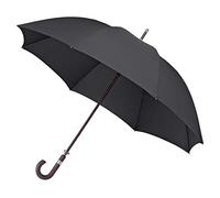 Falcone Parapluie Canne Homme - Large Couverture 130 cm, Idéal Golf - Résistant au Vent - Noir Classique