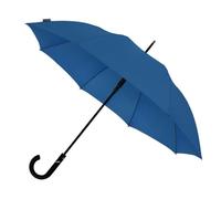 Falcone Parapluie compact automatique - Résistant au vent - Poignée incurvée en plastique - Idéal pour hommes et femmes - 102 cm Diamètre de la Toile - Bleu roi
