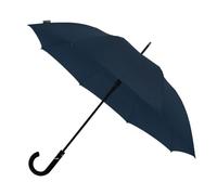 Falcone Parapluie compact automatique - Résistant au vent - Poignée incurvée en plastique - Idéal pour hommes et femmes - 102 cm Diamètre de la Toile - Bleu marine
