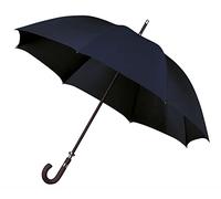 Falcone Parapluie long - Résistant au vent - Large diamètre 130cm - Bleu marine