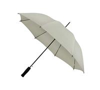 Falconetti Parapluie Compact Automatique - Résistant au vent - Poignée incurvée en plastique - Idéal pour hommes et femmes - 102 cm Diamètre de la Toile - Gris clair