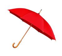 Falconetti Parapluie Compact Automatique - Résistant au vent - Poignée Incurvée en Plastique - Idéal pour Hommes et Femmes - 102 cm Diamètre de la Toile - Rouge