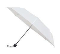 Falconetti Parapluie pliable - Ouverture et fermeture manuelles - Compact et léger - Armature stable - Pour homme et femme - Idéal pour les voyages et la vie quotidienne - 90 cm de diamètre - Blanc