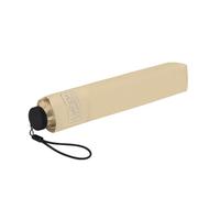 Falconetti Parapluie Pliant - Ouverture Manuel - Résistant au vent avec 8 baleines en fibre de verre- Parapluie de Voyage Léger et Robuste pour Hommes et Femmes - 91 cm de Diamètre - Beige chaud