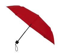 Falconetti Parapluie pliant - Ouverture manuelle - Résistant au vent grâce à ses 8 baleines en fibre de verre - Modèle pliable unisexe - Diamètre de la toile 90 cm - Rouge