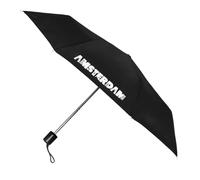 Falconetti Parapluie pliant - Ouverture manuelle - Résistant au vent - Modèle pliable unisexe - Diamètre de la toile 90 cm - Noir