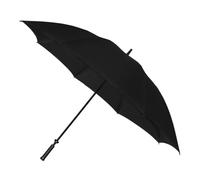 Falconetti Parapluie tempête XXL - Résistant au vent - Ouverture manuelle - 8 baleines en fibre de verre - Parapluie Femme et Homme - Toile en polyester résistant - 140 cm Diamètre - Noir