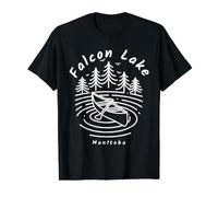 FalconLake Manitoba T-Shirt Graphique avec Valeur, Homme, Noir, M