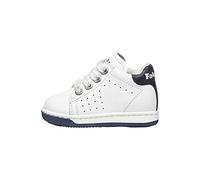 Falcotto Baskets lacées en Nappa Bicolore, Blanc 22