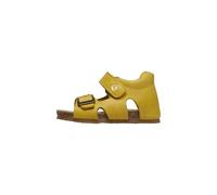 Falcotto Sandales en cuir avec boucle et scratch, Jaune- 19
