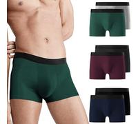 Falechay Calecon Homme Lot de 6 Boxer Homme Conton Respirant Confortale Boxers Fitted Doux Caleçon Conton sous Vetement Hommes Multicolore