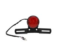 FALELELV Feu Arrière Moto LED Feu arrière de moto avec support plaque d'immatriculation feu rétro à LED Pour Custom Pour Bobber Pour Chopper