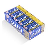 Falim Chewing-gum Saveur Damla Sakız - 1x pack de 5 (140g) - Sans sucre, longue durée & respectueux des dents - Goût traditionnel mastika - Emballage bleu et doré