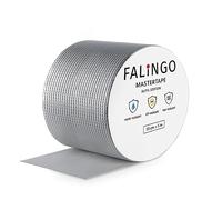 FALINGO Ruban adhésif butyle, ruban étanche en butyle, ruban adhésif sous-marin, ruban de réparation pour toitures, murs, fenêtres, tuyaux, sols, caoutchouc butyle (10 cm x 5 m)