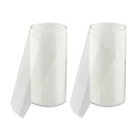 FALINGO Ruban adhésif sous-marin, ruban d'étanchéité, ruban de réparation pour piscine, tente, bâche, gouttière, bateau gonflable, colle acrylique (2 pièces 10 cm x 100 cm, Transparent)