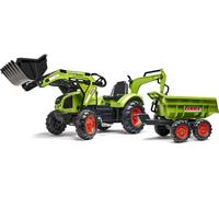 Falk Claas Trap Tractor Maxi Set avec chargeur, pelleteuse et remorque