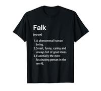 Falk Définition du nom Dictionnaire Amusant T-Shirt Graphique avec Valeur