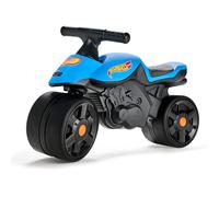 Draisienne - Larges roues - FALK - Moto Racing Hot Wheels - Plastique recyclé - Guidon directionnel - Bleu