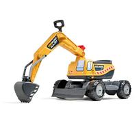 FALK - Pelleteuse - Jaune - Dès 3 Ans - Excavatrice et Godet articulés - Cabine rotative - Fabriqué en France - 150