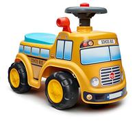 Porteur - FALK - School Bus - Assise ouvrante - Volant directionnel - Dès 12 mois - 100% Fabriqué en France