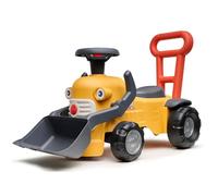 Falk - Porteur Chantier Marcel - Pelle Frontale - Dès 12 Mois - 90% de Plastique recyclé - Barre d'aide à la Marche - Fabriqué en France - 910D, Jaune