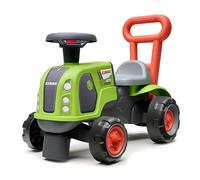 Falk - Porteur Claas - Barre de Marche & Roues silencieuses - Dès 12 Mois | Volant directionnel avec klaxon, barre de marche et roues silencieuses. Fabriqué en France