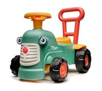 Falk - Porteur Tracteur Maurice Vert avec Barre Ergonomique d'aide à la Marche - Dès 12 Mois - 90% de Plastique recyclé - Fabriqué en France - 901