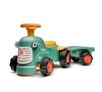 Porteur Tracteur Maurice 1er Âge Avec Remorque - Vert - Falk - Dès 12 Mois - Fabriqué En France - Contient 90% Plastique Recyclé Vert TU
