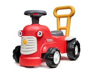 Falk - Porteur Vintage Tracteur Valtra avec Barre Ergonomique d'aide à la Marche - Dès 12 Mois - 90% de Plastique recy abriqué en France - 950
