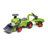 FALK - Porteur Vintage Tractopelle Claas - Pelle Frontale - Dès 12 Mois - 90% de Plastique recyclé - Excavatrice - Fabriqué en France - 912N