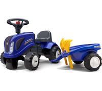 FALK Scooter 280C Baby New Holland T7 avec drag et scoop avec râteau