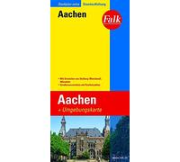 Falk Verlag - Plan de ville Aachen 1:19 500 - pli standard - Stolberg (Rheinland), Würselen