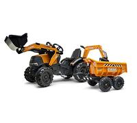 Tractopelle à pédales - FALK - Case CE - Dès 3 ans - 100% Fabriqué en France - 50% de plastique recyclé