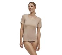 Falke Sous-vêtement Femme Daily Comfort – 2x T-shirt col rond coton respirant Marron Camel XS