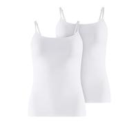 Falke Camisole Daily Comfort Multipack Femme Coton respirant 2 pièces Blanc (2000) L