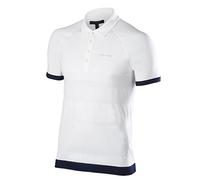 Falke 37841 Polo Homme, Blanc, FR : L (Taille Fabricant : L)