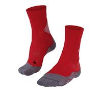 FALKE 4 GRIP Stabilizing, Chaussettes Mixte, Respirantes Séchage Rapide, Rouge (Scarlet 8079), 42-43 (1 Paire)