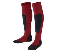 FALKE Active Ski K Kh laine 1 paire, Chaussettes de ski Mixte enfant, Rouge Lipstick 8000, 23-26