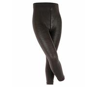 FALKE Active Warm K LE laine épais unis 1 paire, Leggings Mixte enfant, Noir (Black 3000), 152-164