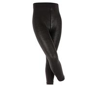 FALKE Active Warm K Le laine unis 1 paire, Leggings Mixte enfant, Noir Black 3000, 110-116