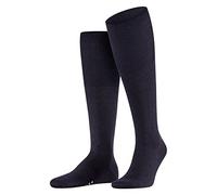 FALKE Airport M Kh laine coton unies 1 paire, Chaussettes longues Homme, Bleu Dark Navy 6370, 47-48