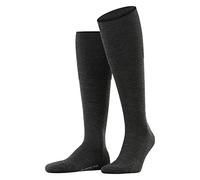 FALKE Airport Plus M Kh laine coton unies 1 paire, Chaussettes longues Homme, Gris Anthracite Melange 3080, 41-42