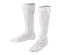FALKE Ajour K Kh coton fantaisie 1 paire, Chaussettes longues Mixte enfant, Blanc White 2000, 27-30