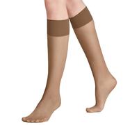Falke Aux femmes Pure Matt Plaine Polyamide Bas - Beige