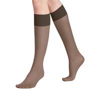 Falke Aux femmes Pure Matt Plaine Polyamide Bas - marron