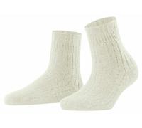 Falke Aux femmes Rib Bed Plaine La laine Chaussettes - blanc