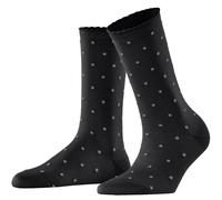 Falke Aux femmes Spike Dot Spots Coton Chaussettes - Noir