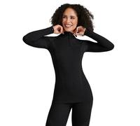 Falke Aux femmes Wool Tech Plaine La laine T-shirt de sport - Noir